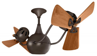 Vent Bettina - Rotational Ceiling Fan - Bronzette Finish - Mahogany Tone Blades (230|VB-BZZT-WD)