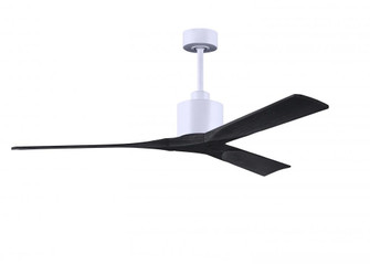 Nan - 60'' Ceiling Fan - Matte White Finish - Matte Black Blades (230|NK-MWH-BK-60)