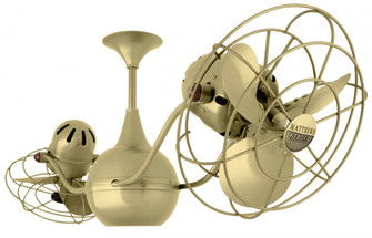 Vent Bettina - Rotational Ceiling Fan - Brushed Brass Finish - Metal Blades (230|VB-BRBR-MTL)