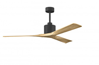 Nan - 60'' Ceiling Fan - Matte Black Finish - Light Maple Tone Blades (230|NK-BK-LM-60)