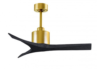 Mollywood - 42'' Ceiling Fan - Brushed Brass Finish - Matte Black Blades (230|MW-BRBR-BK-42)