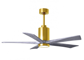 Patricia-5-52'' Five Blade Ceiling Fan-5CCT Integrated LED-Brushed Brass Finish (230|PA5-BRBR-BW-52)