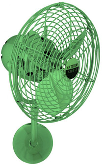 Michelle Parede - Directional Wall Fan - Esmerelda Finish - Metal Blades (230|MP-GREEN-MTL)