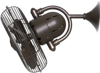 Kaye - Oscillating Wall Fan - Textured Bronze Finish - Metal Blades (230|KC-TB)