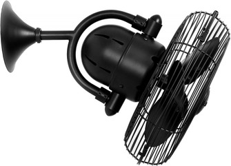 Kaye - Oscillating Wall Fan - Matte Black Finish - Matte Black Blades (230|KC-BK)