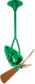 Jarold Direcional - Directional Ceiling Fan - Esmerelda Finish - Wood Blades (230|JD-GREEN-WD)