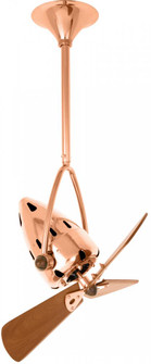 Jarold Direcional - Directional Ceiling Fan - Polished Copper Finish - Mahogany Tone Blades (230|JD-CP-WD)