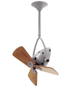 Jarold Direcional - Directional Ceiling Fan - Brushed Nickel Finish - Mahogany Tone Blades (230|JD-BN-WD-DAMP)