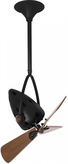 Jarold Direcional - Directional Ceiling Fan - Matte Black Finish - Mahogany Tone Blades (230|JD-BK-WD)