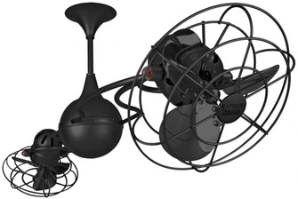 Italo Ventania - Rotational Ceiling Fan - Matte Black Finish - Metal Blades (230|IV-BK-MTL)