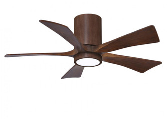 Irene-5HLK - 42'' Five Blade Flush Mount Paddle Fan - 5CCT Integrated LED - Walnut Tone Finish (230|IR5HLK-WN-WA-42)