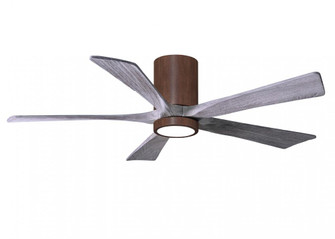 IR5HLK five-blade flush mount paddle fan in Walnut finish with 52” solid barn wood tone blades a (230|IR5HLK-WN-BW-52)