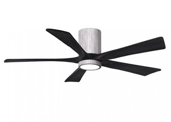 Irene-5HLK-52'' Five Blade Flush Mount Paddle Fan-5CCT Integrated LED-Barn Wood Tone Finish (230|IR5HLK-BW-BK-52)