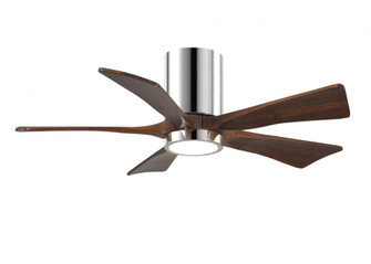 Irene-5HLK-42'' Five Blade Flush Mount Paddle Fan-5CCT Integrated LED-Polished Chrome Finish (230|IR5HLK-CR-WA-42)