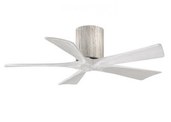 Irene-5H - 42'' Five Blade Flush Mount Paddle Fan - Barn Wood Tone Finish - Matte White Blades (230|IR5H-BW-MWH-42)