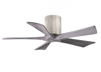 Irene-5H five-blade flush mount paddle fan in Barn Wood finish with 42” solid barn wood tone bla (230|IR5H-BW-BW-42)