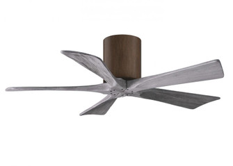 Irene-5H - 42'' Five Blade Flush Mount Paddle Fan - Walnut Tone Finish - Barn Wood Tone Blades (230|IR5H-WN-BW-42)