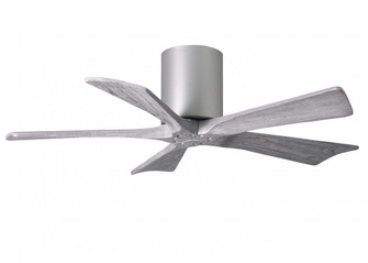 Irene-5H - 42'' Five Blade Flush Mount Paddle Fan - Brushed Nickel Finish - Barn Wood Tone Blades (230|IR5H-BN-BW-42)