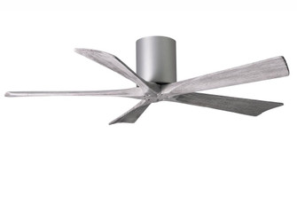 Irene-5H five-blade flush mount paddle fan in Brushed Nickel finish with 52” solid barn wood ton (230|IR5H-BN-BW-52)