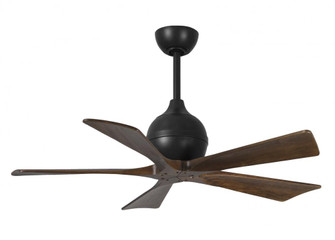 Irene-5 - 42'' Five Blade Paddle Fan - Matte Black Finish - Walnut Tone Blades (230|IR5-BK-WA-42)