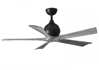 Irene-5 - 52'' Five Blade Paddle Fan - Matte Black Finish - Barn Wood Tone Blades (230|IR5-BK-BW-52)