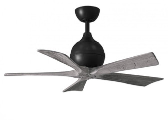 Irene-5 - 42'' Five Blade Paddle Fan - Matte Black Finish - Barn Wood Tone Blades (230|IR5-BK-BW-42)