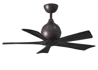 Irene-5 - 42'' Five Blade Paddle Fan - Textured Bronze Finish - Matte Black Blades (230|IR5-TB-BK-42)