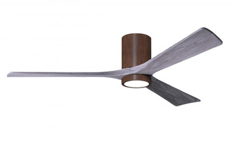 Irene-3HLK-60'' Three Blade Flush Mount Paddle Fan-5CCT Integrated LED-Walnut Tone Finish (230|IR3HLK-WN-BW-60)