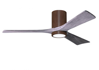Irene-3HLK-52'' Three Blade Flush Mount Paddle Fan-5CCT Integrated LED-Walnut Tone Finish (230|IR3HLK-WN-BW-52)
