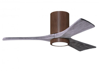 Irene-3HLK-42'' Three Blade Flush Mount Paddle Fan-5CCT Integrated LED-Walnut Tone Finish (230|IR3HLK-WN-BW-42)