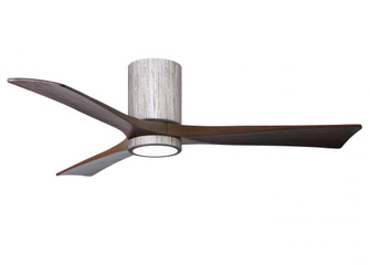 Irene-3HLK three-blade flush mount paddle fan in Barn Wood finish with 52” solid walnut tone bla (230|IR3HLK-BW-WA-52)