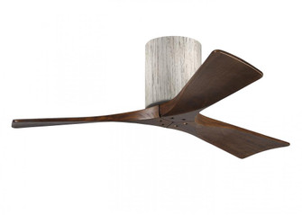 Irene-3H three-blade flush mount paddle fan in Barn Wood finish with 42” solid walnut tone blade (230|IR3H-BW-WA-42)