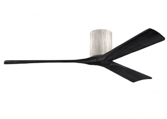 Irene-3H - Three Blade Flush Mount Paddle Fan - 60'' - Barn Wood Finish - Matte Black Blades (230|IR3H-BW-BK-60)