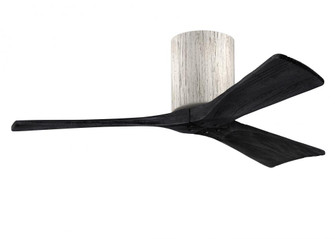 Irene-3H three-blade flush mount paddle fan in Barn Wood finish with 42” solid matte black wood (230|IR3H-BW-BK-42)