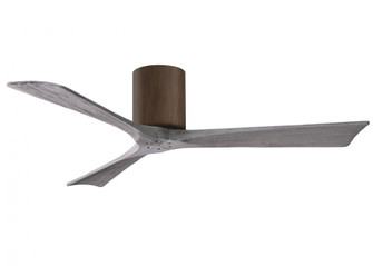 Irene-3H - Three Blade Flush Mount Paddle Fan - 52'' - Walnut Finish - Barn Wood Tone Blades (230|IR3H-WN-BW-52)