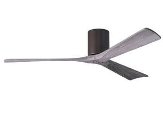 Irene-3H three-blade flush mount paddle fan in Textured Bronze finish with 60” solid barn wood t (230|IR3H-TB-BW-60)