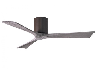 Irene-3H three-blade flush mount paddle fan in Textured Bronze finish with 52” solid barn wood t (230|IR3H-TB-BW-52)