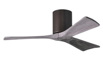 Irene-3H three-blade flush mount paddle fan in Textured Bronze finish with 42” solid barn wood t (230|IR3H-TB-BW-42)
