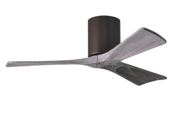 Irene-3H-Three Blade Flush Mount Paddle Fan-42''-Textured Bronze Finish-Barn Wood Tone Blades (230|IR3H-TB-BW-42)