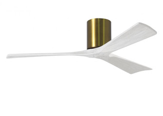 Irene - 3H - Brushed Brass - Matte White Blades - 52'' Blades (230|IR3H-BRBR-MWH-52)
