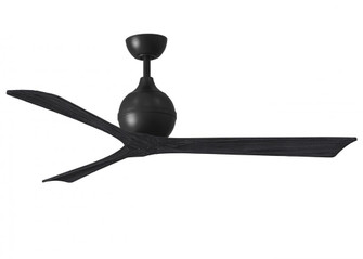 Irene-3 - Three Blade Paddle Fan - 60'' - Matte Black Finish - Matte Black Blades (230|IR3-BK-BK-60)