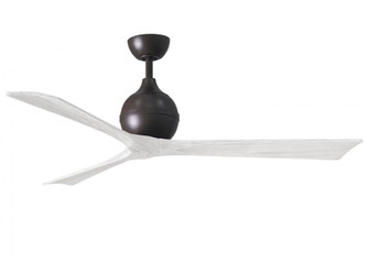 Irene-3 - Three Blade Paddle Fan - 60'' - Textured Bronze Finish - Matte White Blades (230|IR3-TB-MWH-60)