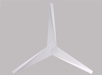 Eliza-H 3-blade ceiling mount paddle fan in Gloss White finish with gloss white ABS blades. (230|EKH-WH-WH)