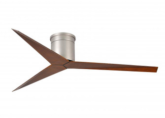 Eliza-H 3-blade ceiling mount paddle fan in Brushed Nickel finish with walnut ABS blades. (230|EKH-BN-WN)