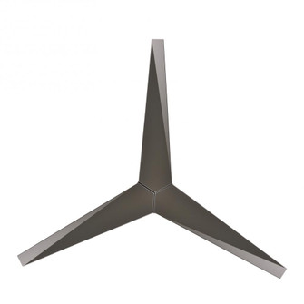 Eliza-H 3-blade ceiling mount paddle fan in Brushed Nickel finish with brushed nickel ABS blades. (230|EKH-BN-BN)