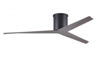 Eliza-H 3-blade ceiling mount paddle fan in Matte Black finish with old oak ABS blades. (230|EKH-BK-OO)