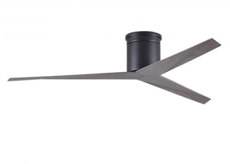 Eliza-H - Flush Mount Ceiling Fan - Matte Black Finish - Old Oak Tone Blades (230|EKH-BK-OO)