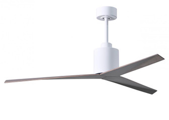 Eliza 3-blade paddle fan in Gloss White finish with old oak all-weather ABS blades. Optimized for (230|EK-WH-OO)