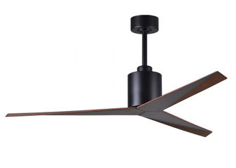 Eliza 3-blade paddle fan in Matte Black finish with walnut all-weather ABS blades. Optimized for w (230|EK-BK-WN)