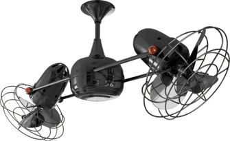 Duplo Dinamico - Rotational Ceiling Fan - Black Nickel Finish - Metal Blades (230|DD-BKN-MTL)